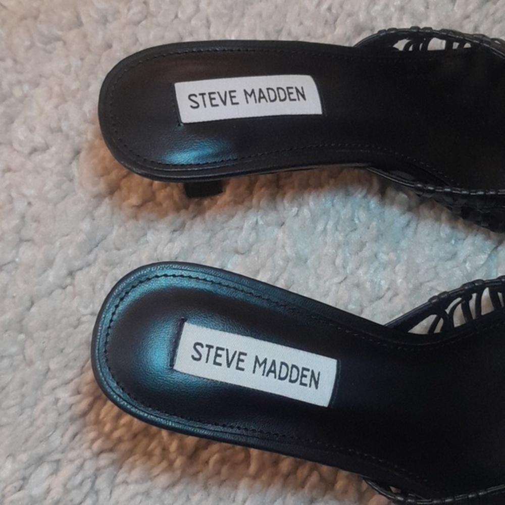 STEVE MADDEN SHAREY kitten Heel Sandals Size 7 - Picture 6 of 14